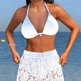 Adélaïde - Elegancki zestaw bikini z koronką