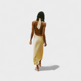 Garance - Sukienka Halter Satynowa