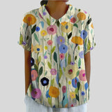 Elegancki Kwiatowy Top