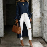 Matylda - Bluzka Casual Denim