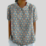 Elegancki Kwiatowy Top