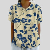 Elegancki Kwiatowy Top