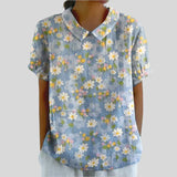 Elegancki Kwiatowy Top