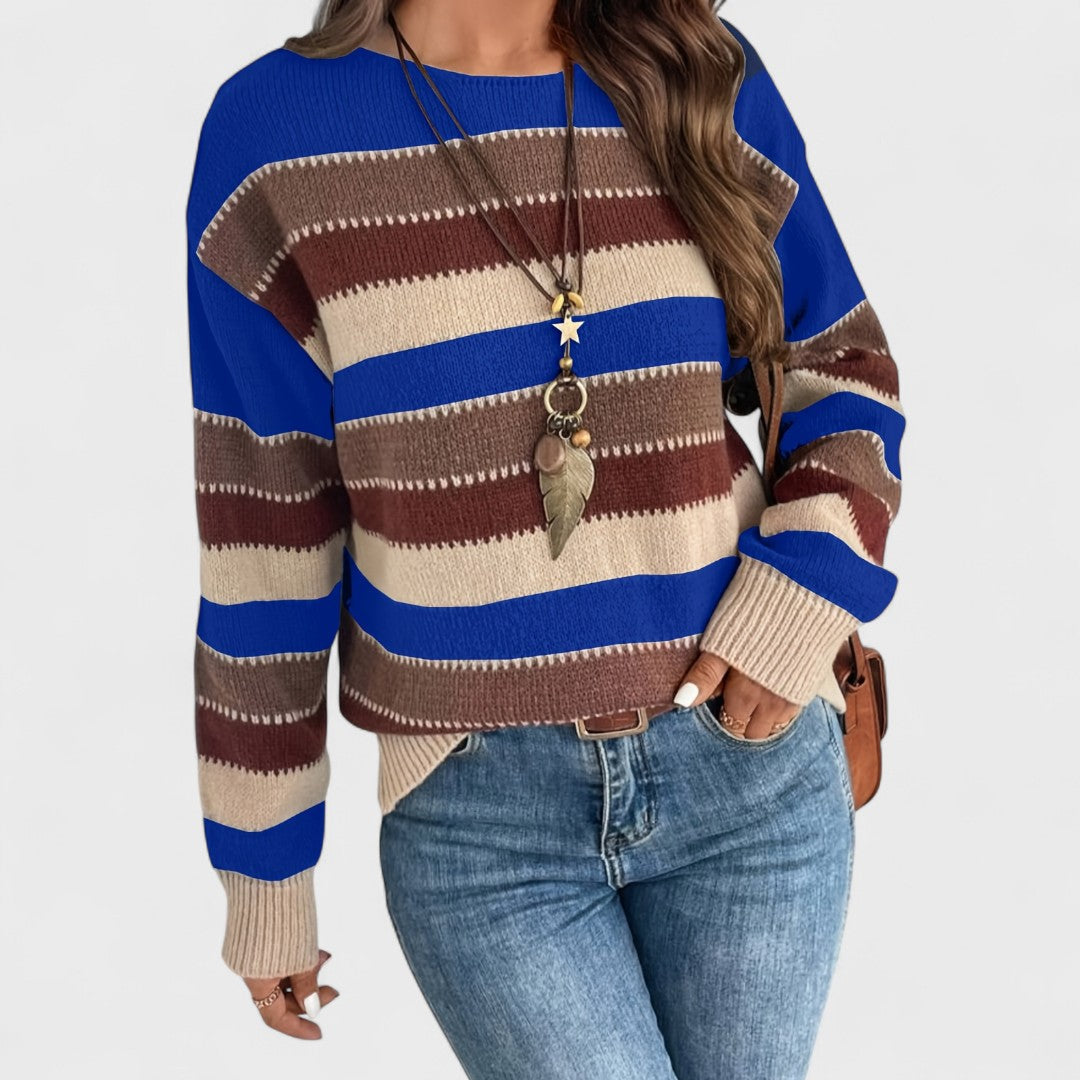 Marianna - Casualny Sweter Vintage dla Kobiet