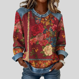Aaliyah | Kwiatowy sweatshirt 3D