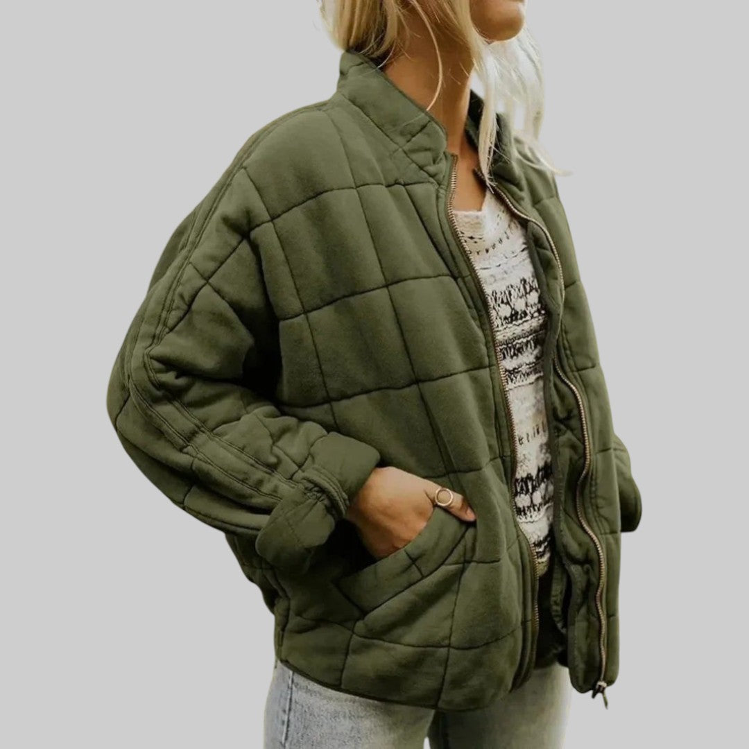 Josiane - Elegancka kurtka pikowana w stylu oversize