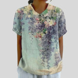 Elegancki Kwiatowy Top