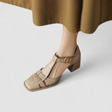 Scarlett – Blokowane sandały T-Strap ortopedyczne