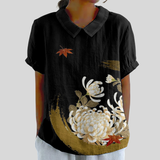 Elegancki Kwiatowy Top