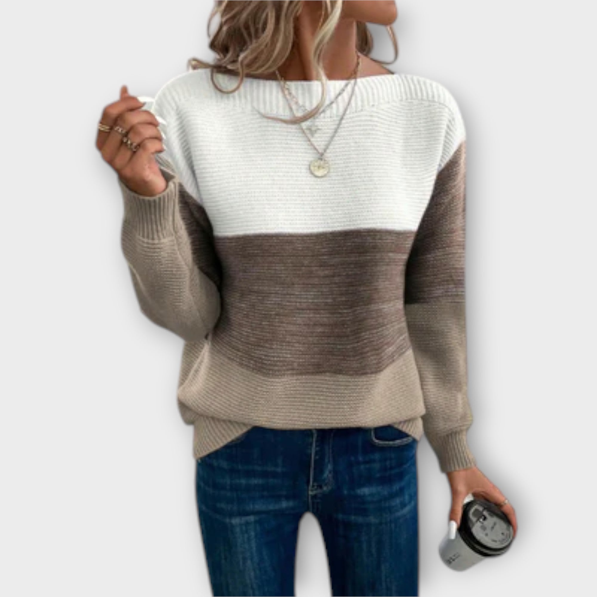 Klara - Elegancki Sweter em Trzech Kolorach