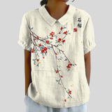 Elegancki Kwiatowy Top