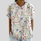 Elegancki Kwiatowy Top