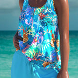 Trudy – Elegancki tankini z efektem płaskiego brzucha i dopasowanym szortem