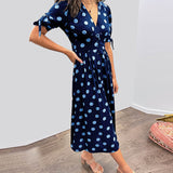 Monique - Elegancka Sukienka w Kropki
