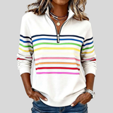 Horelle | Kolorowy Sweter w Paski