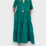 Charlotte - Sukienka Maxi z Ruchem