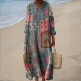 Zélie - Sukienka Boho w Patchwork