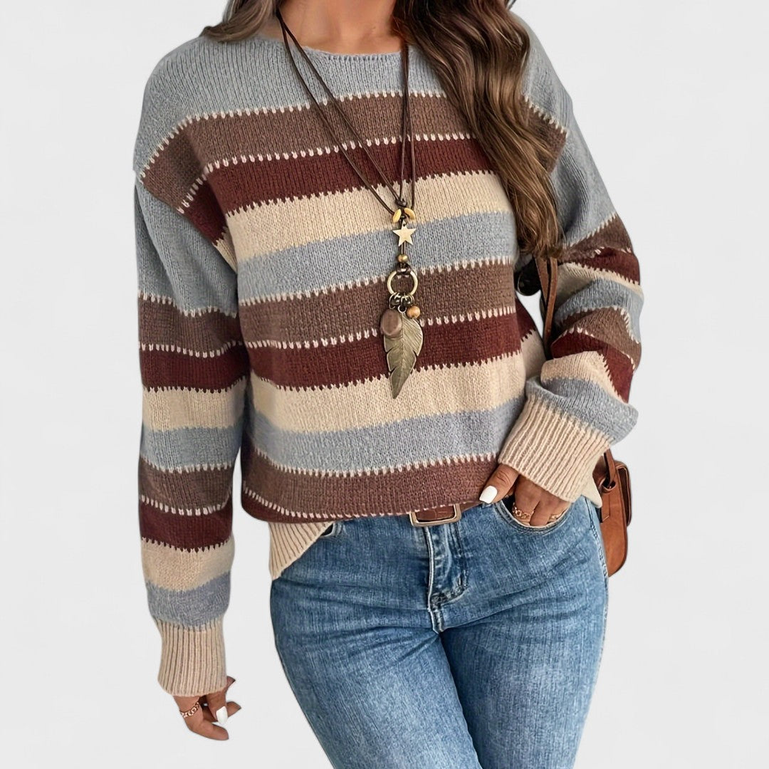 Marianna - Casualny Sweter Vintage dla Kobiet