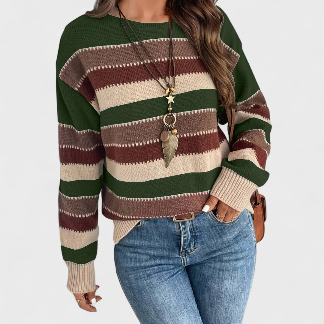 Marianna - Casualny Sweter Vintage dla Kobiet