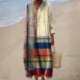 Léonore - Sukienka Boho w Patchworku