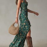 Zélie - Sukienka maxi boho retro