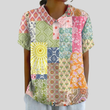 Elegancki Kwiatowy Top