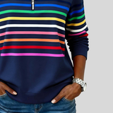 Horelle | Kolorowy Sweter w Paski
