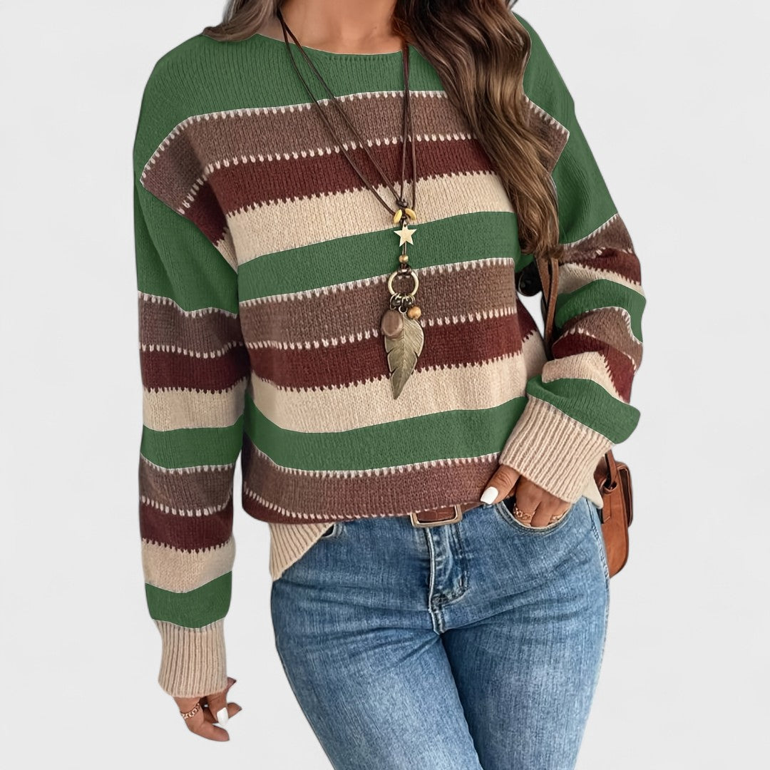Marianna - Casualny Sweter Vintage dla Kobiet