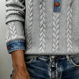 Sophie™ | Sweter z kapturem z denimu