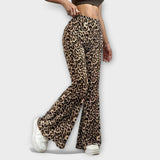Lamparta - Spodnie Bootcut em Motyw Lamparta