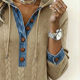 Sophie™ | Sweter z kapturem z denimu