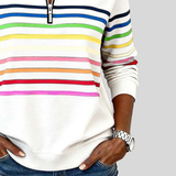 Horelle | Kolorowy Sweter w Paski