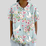 Elegancki Kwiatowy Top