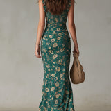 Zélie - Sukienka maxi boho retro