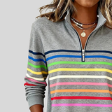Horelle | Kolorowy Sweter w Paski