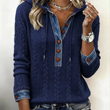 Sophie™ | Sweter z kapturem z denimu