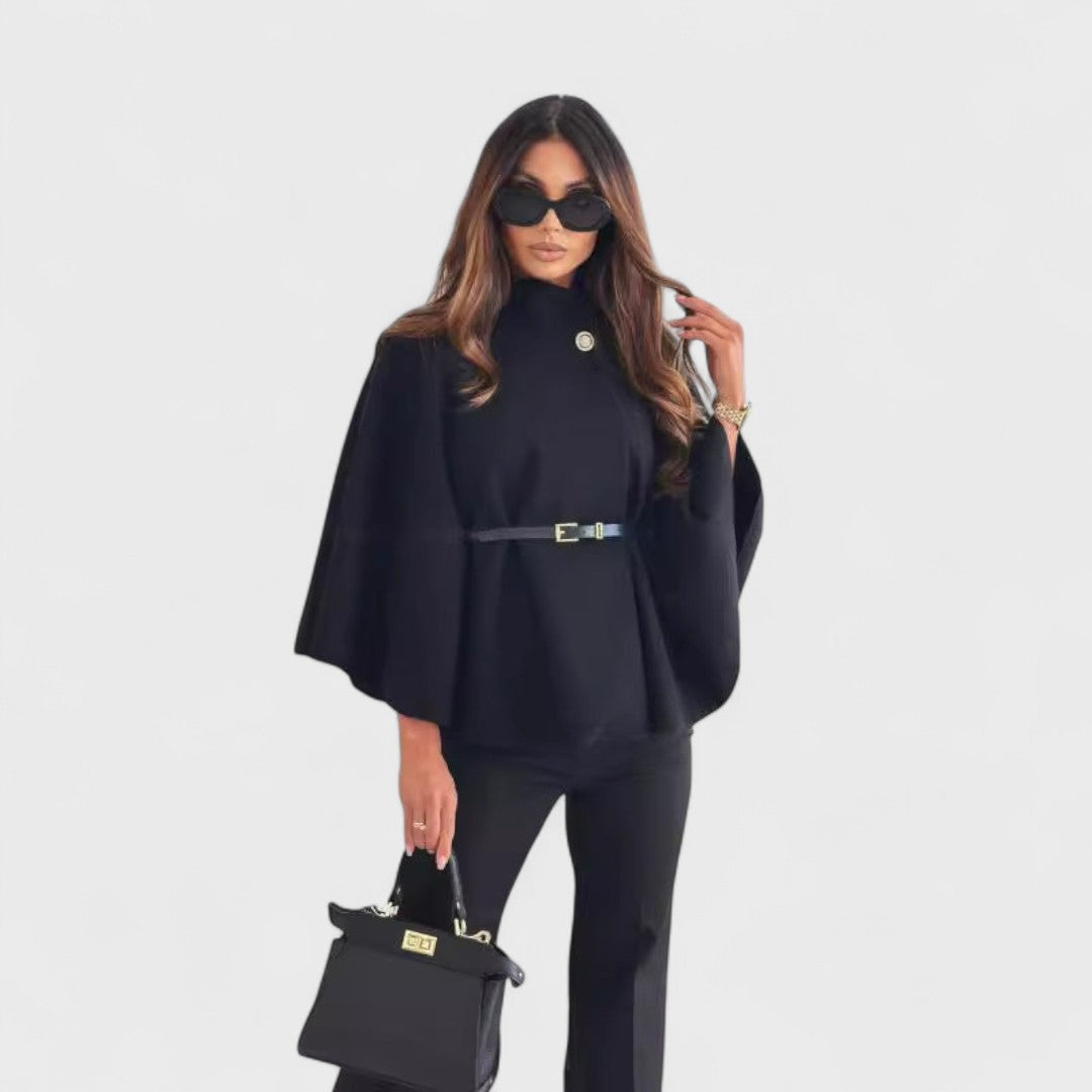 Lea - Elegancka kurtka motylkowa com paskiem