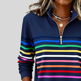 Horelle | Kolorowy Sweter w Paski