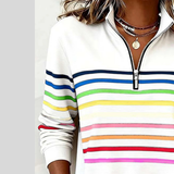 Horelle | Kolorowy Sweter w Paski