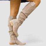 Waleria ortopedyczne botki damskie w stylu western, kolor: beżowy, ujęcie 2