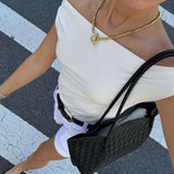 Lila - Torba Tote Woven na Dzień