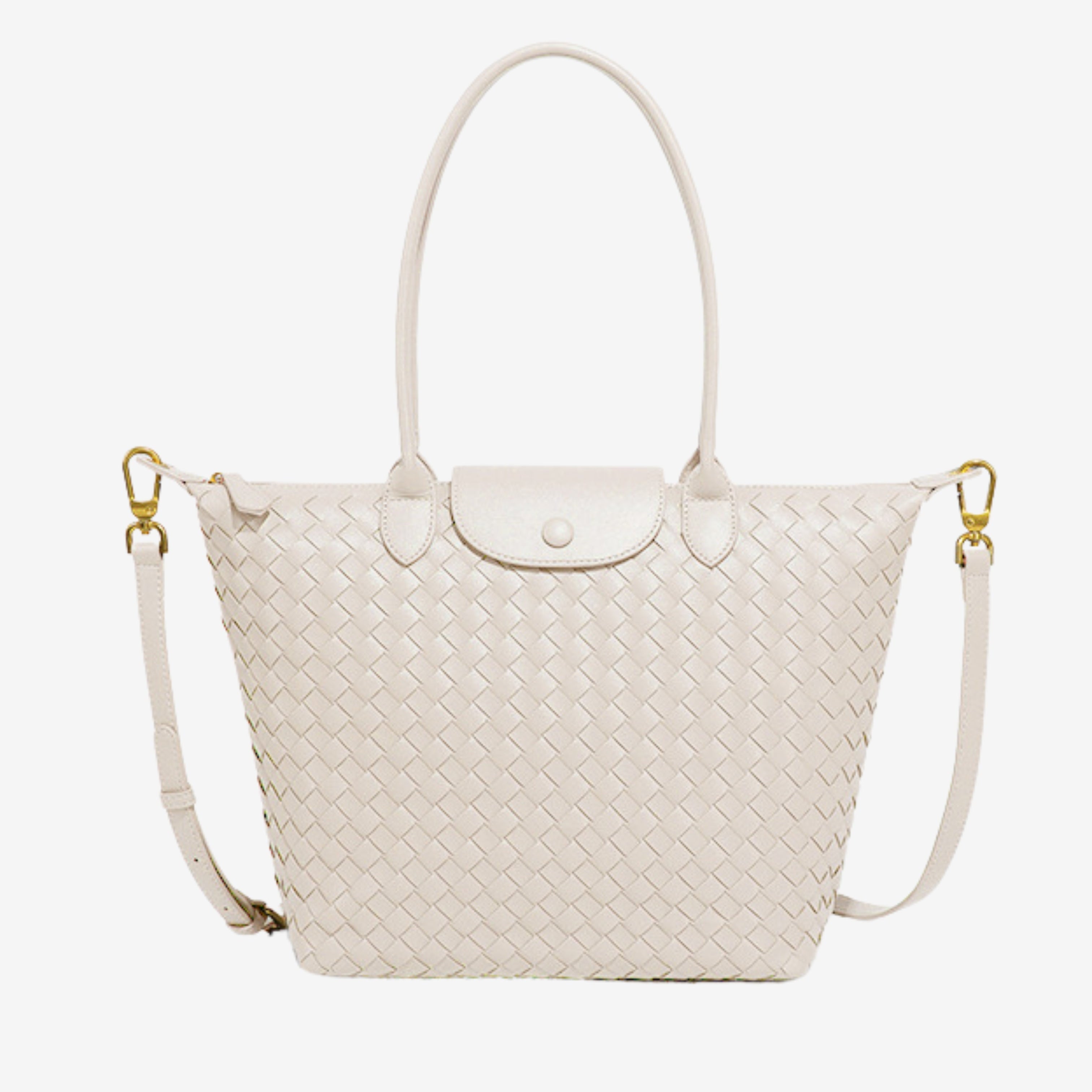 Izabela - Przestronna Torba Tote Pleciona