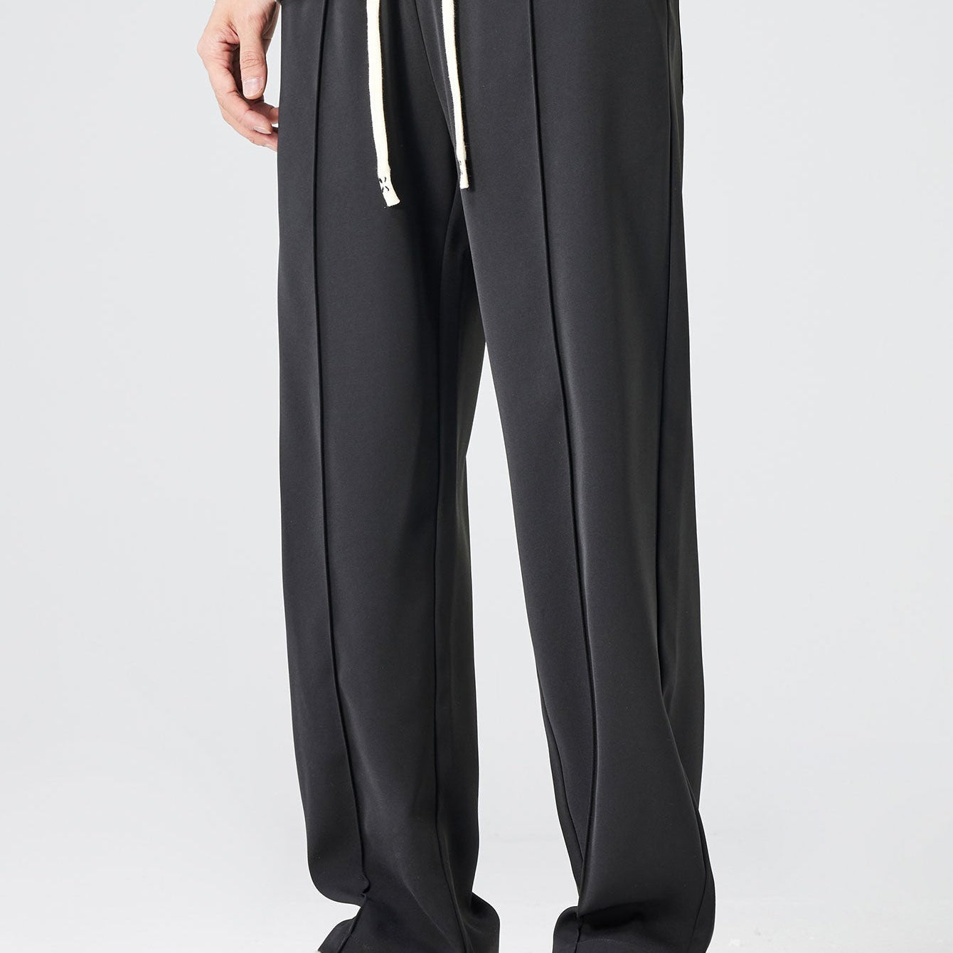 Abel | Geplooide pantalon met trekkoord