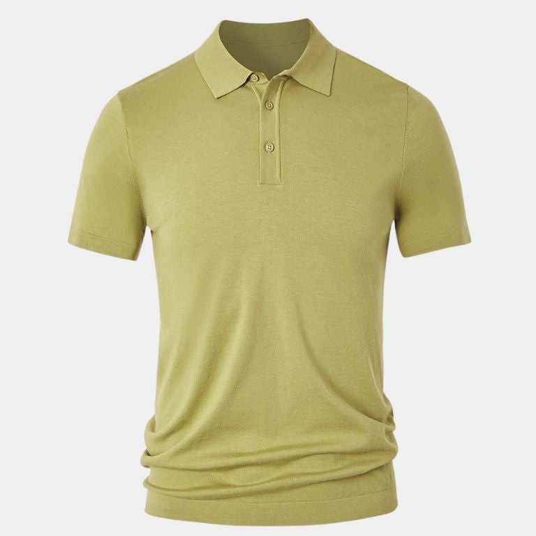 Aldert | Klassieke polo met korte mouwen en knoopsluiting