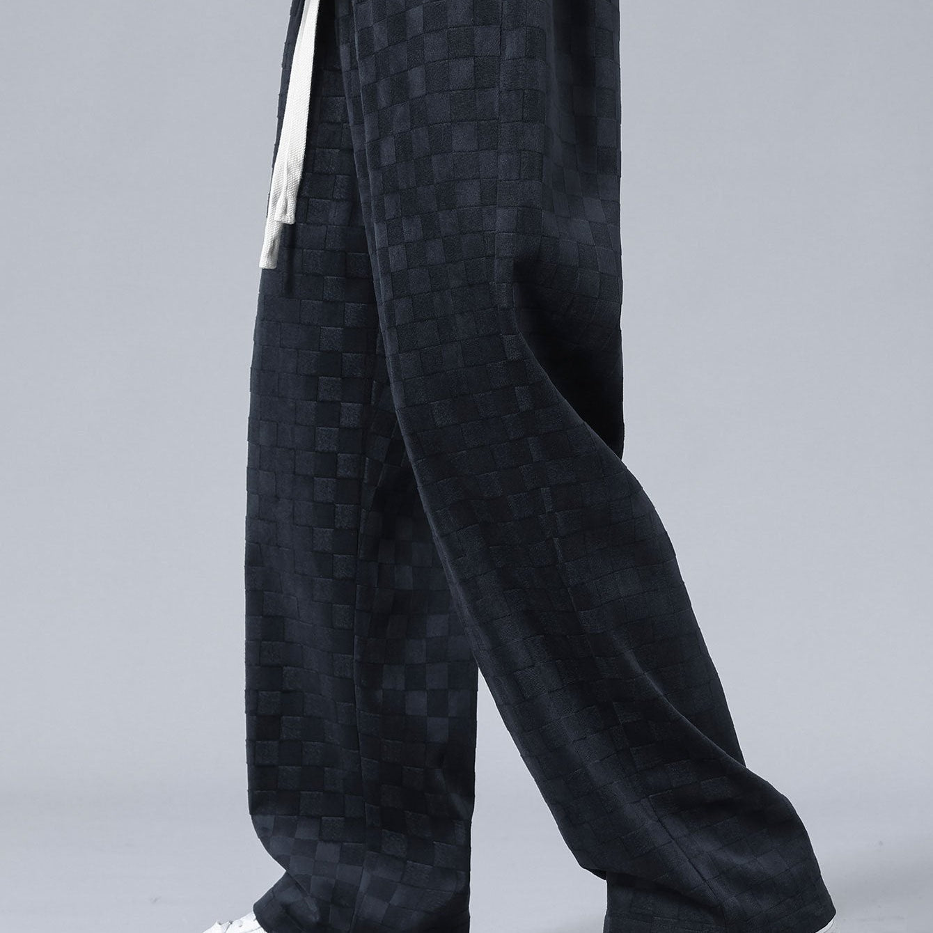 Arne | Geblokte broek straight leg