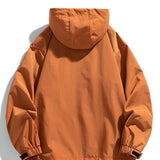 Bart | Nylon windjack met capuchon en halve rits