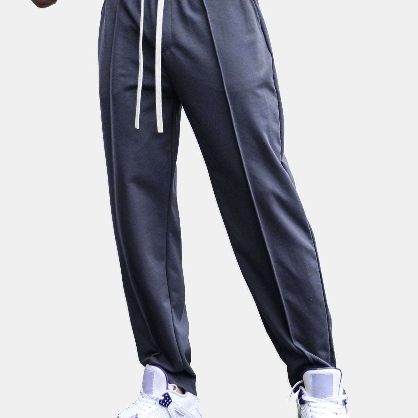 Bart | Tapered joggingbroek met pijpvouw
