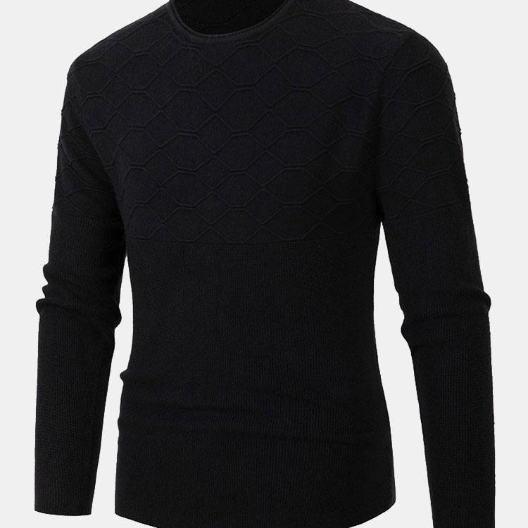 Benjamin | Slim-fit gebreide trui met ronde hals