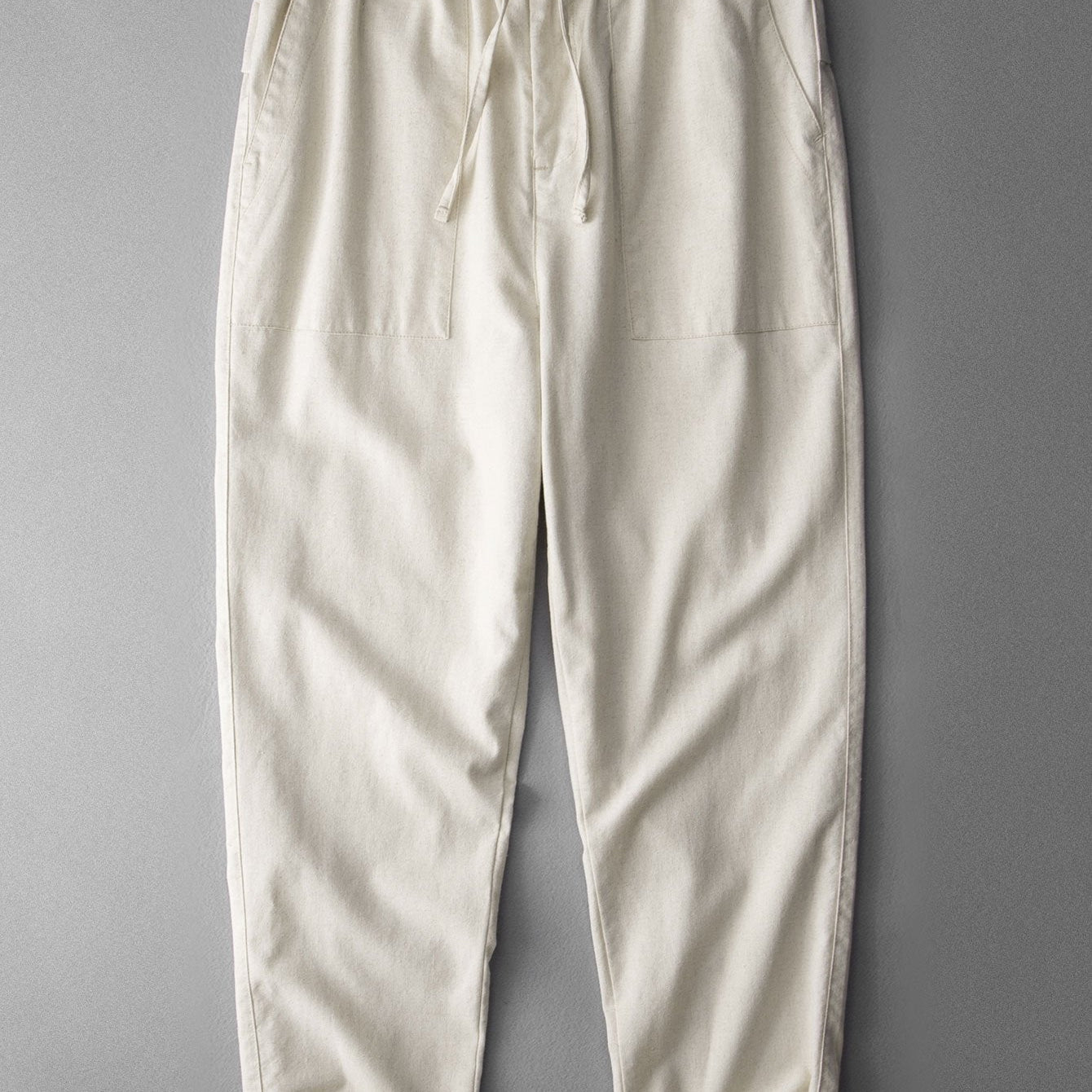 Bo | Linnen katoenen broek straight leg