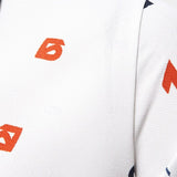 Boaz | Witte polo met print